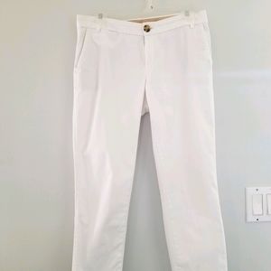 Banana Republic white chinos